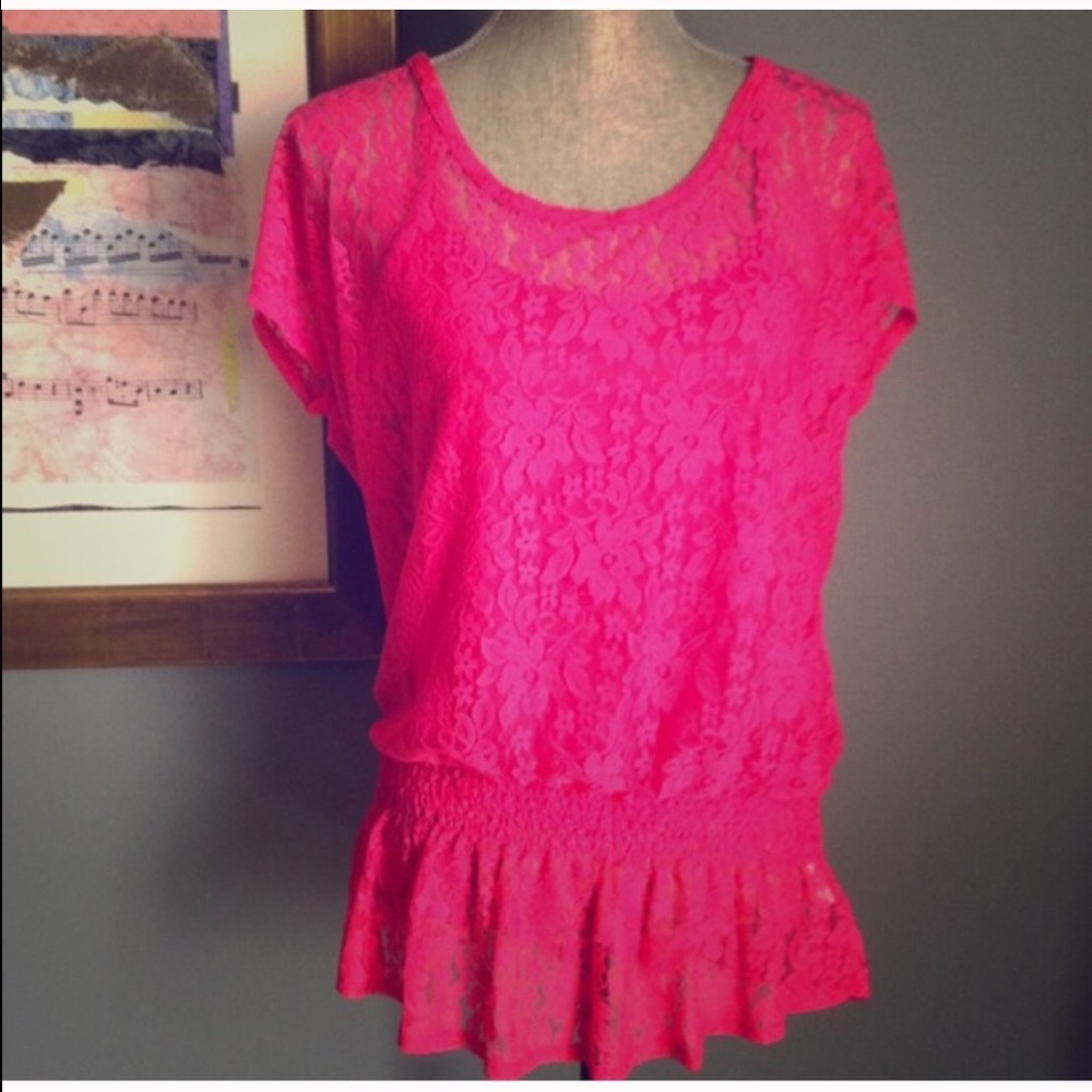 Nue Options Lace Over Cami Top